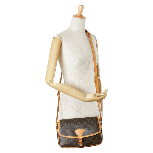 ルイ ヴィトン モノグラム ソローニュ 斜め掛け ショルダーバッグ M42250 ブラウン PVC レザー レディース LOUIS VUITTON 【中古】