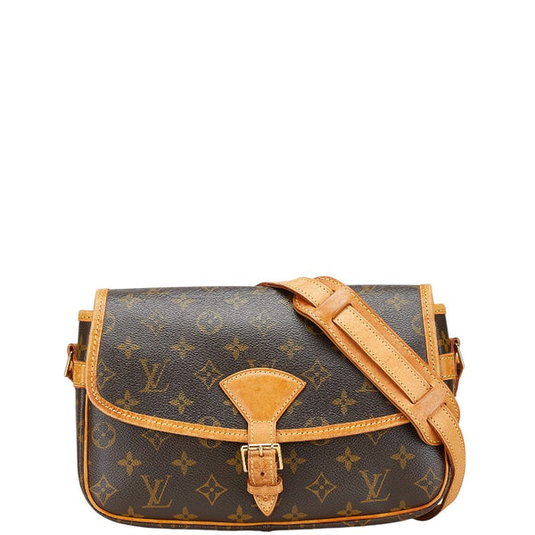 ルイ ヴィトン モノグラム ソローニュ 斜め掛け ショルダーバッグ M42250 ブラウン PVC レザー レディース LOUIS VUITTON 【中古】