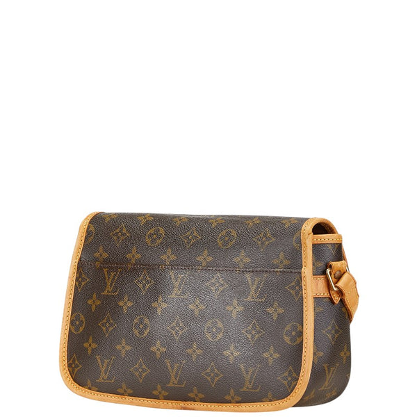 ルイ ヴィトン モノグラム ソローニュ 斜め掛け ショルダーバッグ M42250 ブラウン PVC レザー レディース LOUIS VUITTON 【中古】