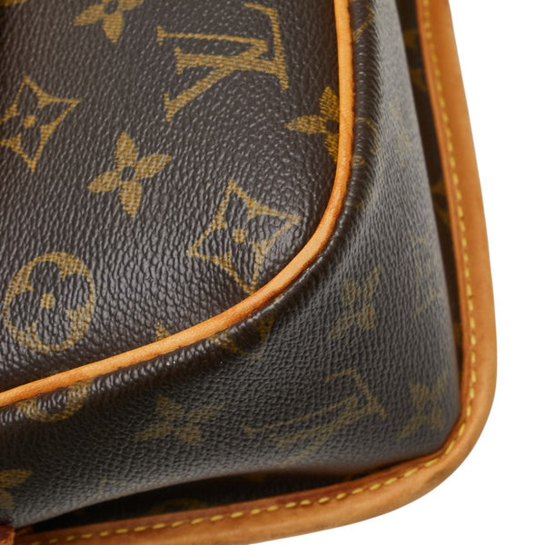ルイ ヴィトン モノグラム ソローニュ 斜め掛け ショルダーバッグ M42250 ブラウン PVC レザー レディース LOUIS VUITTON 【中古】