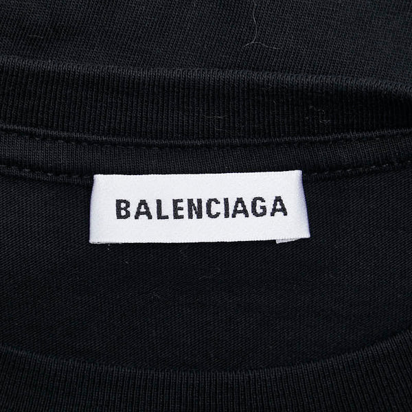 バレンシアガ BBロゴ Tシャツ サイズ：XS 504156 ブラック コットン レディース BALENCIAGA 【中古】