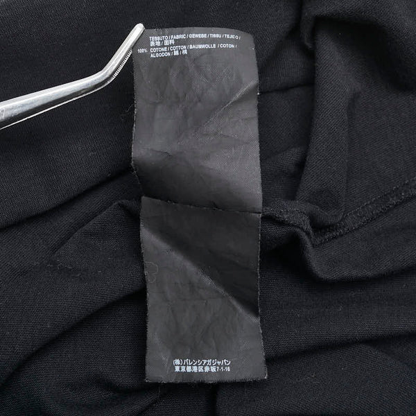 バレンシアガ BBロゴ Tシャツ サイズ：XS 504156 ブラック コットン レディース BALENCIAGA 【中古】