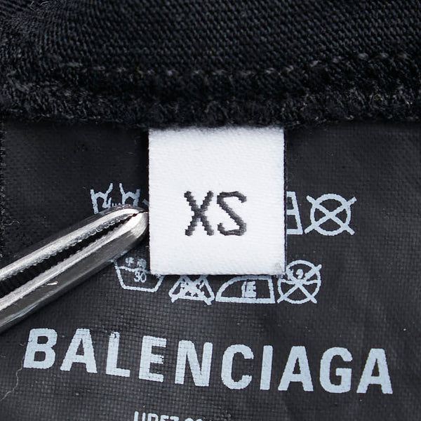 バレンシアガ BBロゴ Tシャツ サイズ：XS 504156 ブラック コットン レディース BALENCIAGA 【中古】