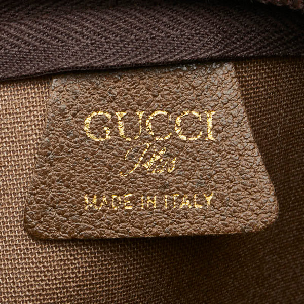 グッチ オールドグッチ GGプラス トートバッグ ベージュ マルチカラー PVC レザー レディース GUCCI 【中古】