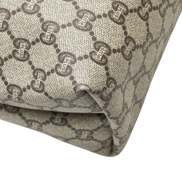 グッチ オールドグッチ GGプラス トートバッグ ベージュ マルチカラー PVC レザー レディース GUCCI 【中古】