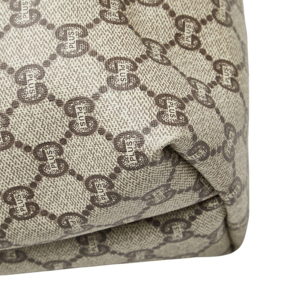 グッチ オールドグッチ GGプラス トートバッグ ベージュ マルチカラー PVC レザー レディース GUCCI 【中古】