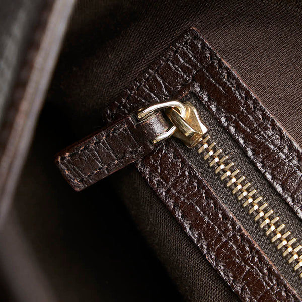 グッチ GGキャンバス ホースビット ワンショルダーバッグ 137386 ベージュ ブラウン キャンバス レディース GUCCI 【中古】