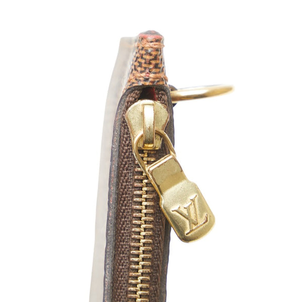 ルイ ヴィトン ダミエ ネヴァーフルMM 付属品ポーチ ポーチ ブラウン PVC レザー レディース LOUIS VUITTON 【中古】