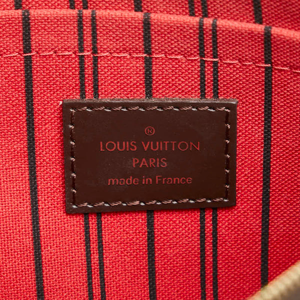 ルイ ヴィトン ダミエ ネヴァーフルMM 付属品ポーチ ポーチ ブラウン PVC レザー レディース LOUIS VUITTON 【中古】