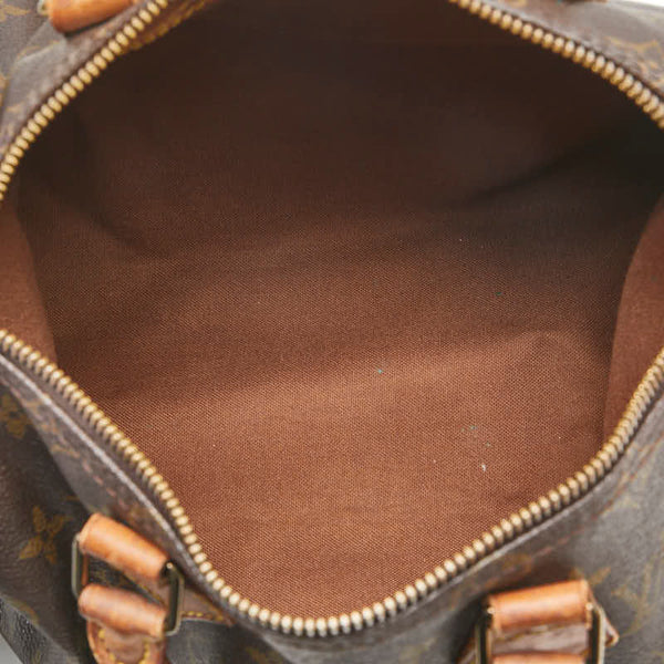 ルイ ヴィトン モノグラム スピーディ25 ミニボストンバッグ ハンドバッグ M41528 ブラウン PVC レザー レディース LOUIS VUITTON 【中古】