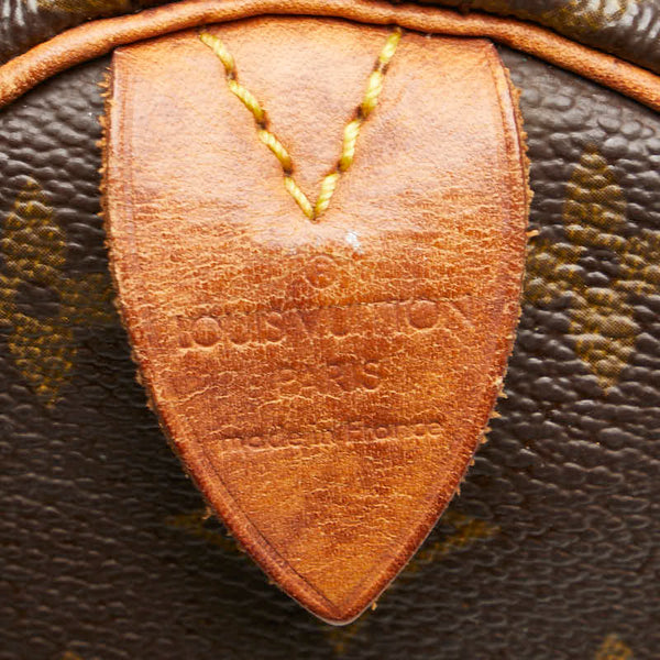 ルイ ヴィトン モノグラム スピーディ25 ミニボストンバッグ ハンドバッグ M41528 ブラウン PVC レザー レディース LOUIS VUITTON 【中古】