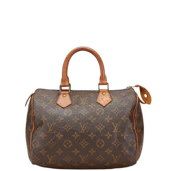 ルイ ヴィトン モノグラム スピーディ25 ミニボストンバッグ ハンドバッグ M41528 ブラウン PVC レザー レディース LOUIS VUITTON 【中古】