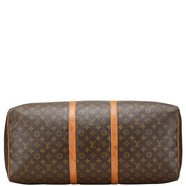 ルイ ヴィトン モノグラム キーポル60 ボストンバッグ M41422 ブラウン PVC レザー レディース LOUIS VUITTON 【中古】
