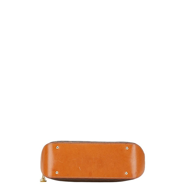 セリーヌ マカダム ハンドバッグ ショルダーバッグ 2WAY ブラウン PVC レザー レディース CELINE 【中古】