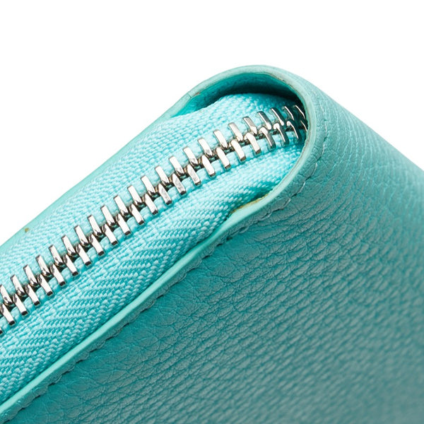 ティファニー 二つ折り財布 ティファニーブルー レザー レディース TIFFANY&Co. 【中古】