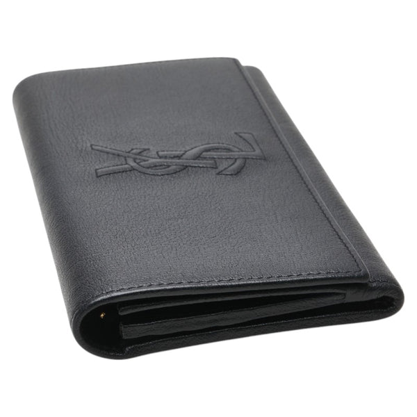 サンローラン YSLロゴ 長財布 352905 ブラック レザー レディース SAINT LAURENT 【中古】