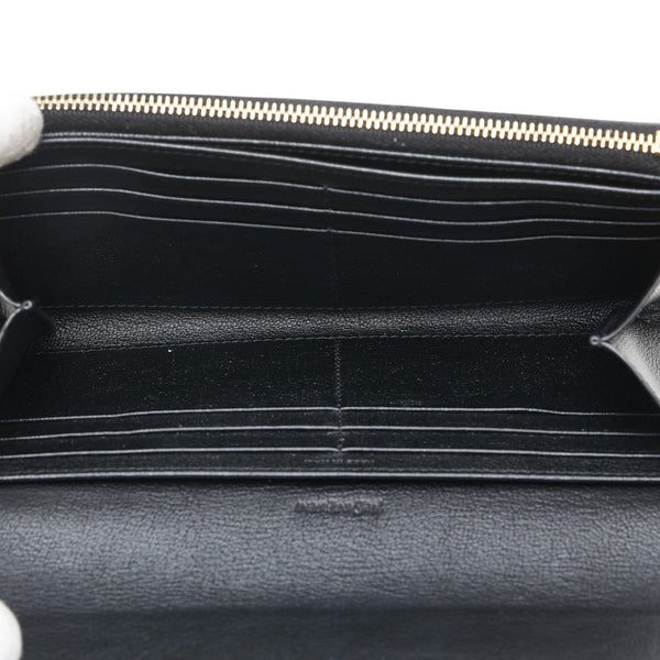 サンローラン YSLロゴ 長財布 352905 ブラック レザー レディース SAINT LAURENT 【中古】