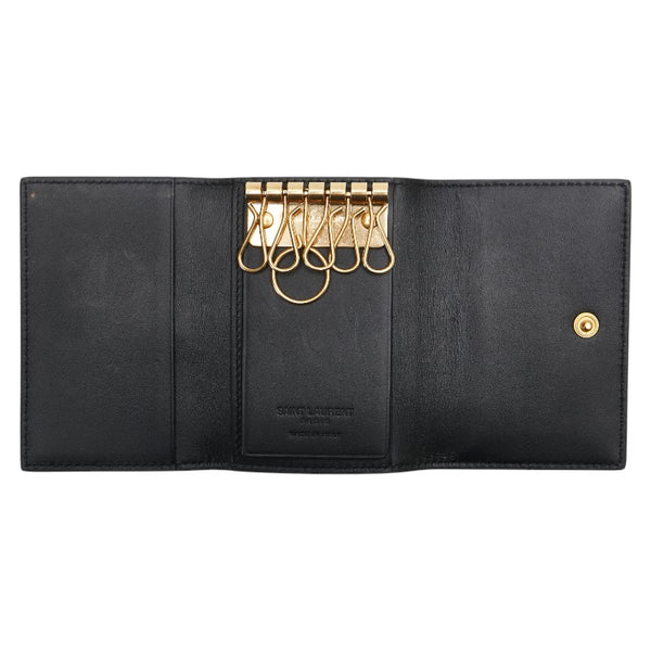 サンローラン 6連 キーケース 360432 ブラック レザー レディース SAINT LAURENT 【中古】