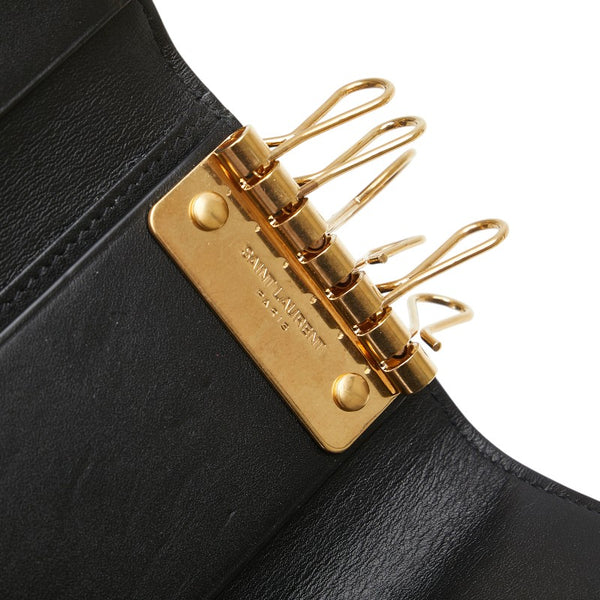 サンローラン 6連 キーケース 360432 ブラック レザー レディース SAINT LAURENT 【中古】