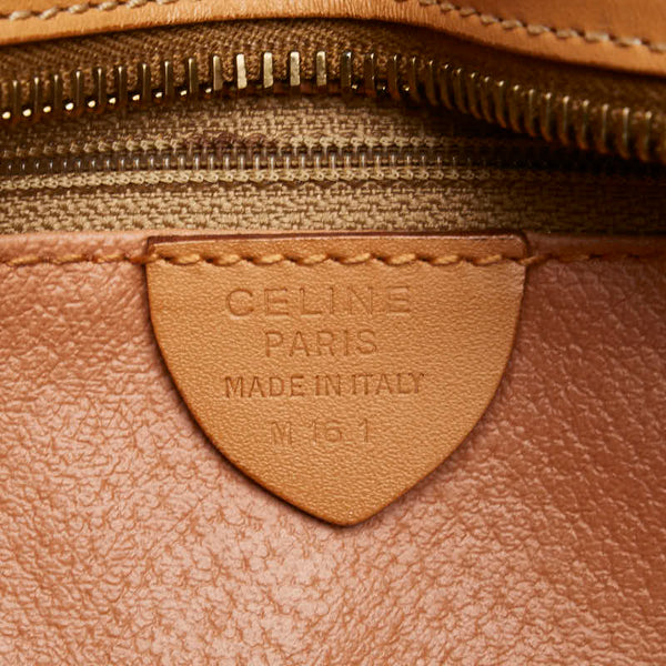 セリーヌ マカダム トートバッグ ブラウン PVC レザー レディース CELINE 【中古】