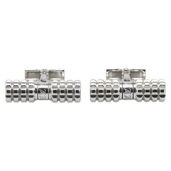 ルイ ヴィトン ブトン ドゥ マンシェット ディジット カフス M66358 シルバー メタル メンズ LOUIS VUITTON 【中古】