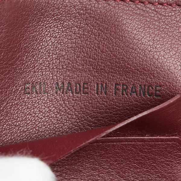 カルティエ 三つ折り財布 ブラック レザー メンズ CARTIER 【中古】