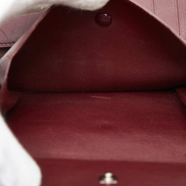 カルティエ 三つ折り財布 ブラック レザー メンズ CARTIER 【中古】