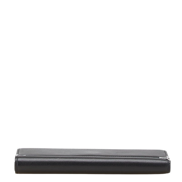 カルティエ 三つ折り財布 L3000599 ブラック レザー メンズ CARTIER 【中古】