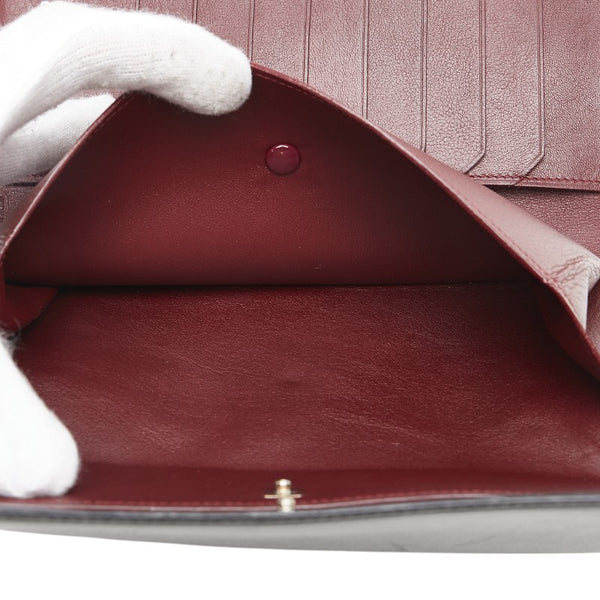 カルティエ 三つ折り財布 L3000599 ブラック レザー メンズ CARTIER 【中古】