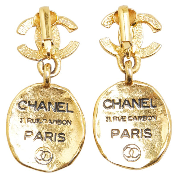 シャネル ココマーク 31 RUE CAMBON PARIS イヤリング スイング ゴールド メッキ レディース CHANEL 【中古】