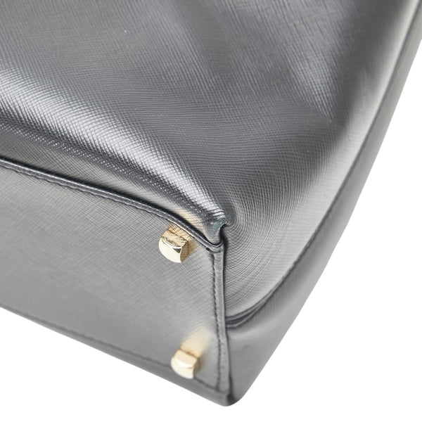 サルヴァトーレフェラガモ ガンチーニ ハンドバッグ ショルダーバッグ 2WAY AF-21 0290 ブラック レザー レディース Salvatore Ferragamo 【中古】