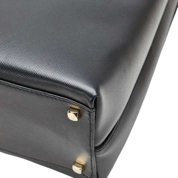 サルヴァトーレフェラガモ ガンチーニ ハンドバッグ ショルダーバッグ 2WAY AF-21 0290 ブラック レザー レディース Salvatore Ferragamo 【中古】