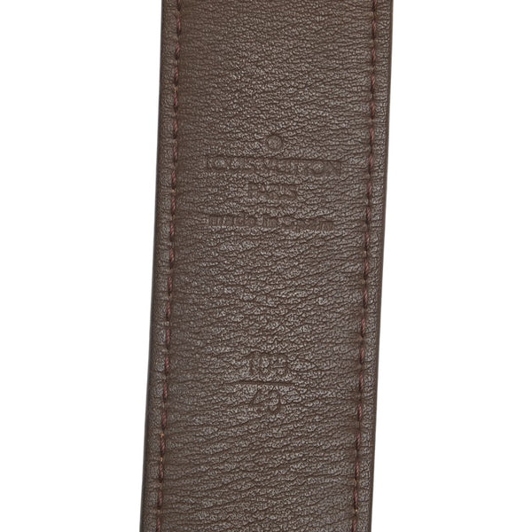 ルイ ヴィトン モノグラム サンチュール LVカット ベルト 100/40 M6887 ブラウン PVC レザー メンズ LOUIS VUITTON 【中古】