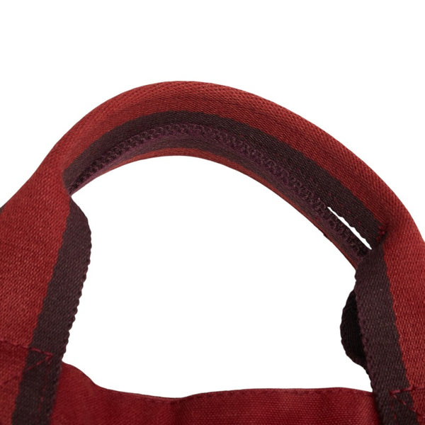 エルメス フールトゥMM ハンドバッグ トートバッグ レッド キャンバス レディース HERMES 【中古】