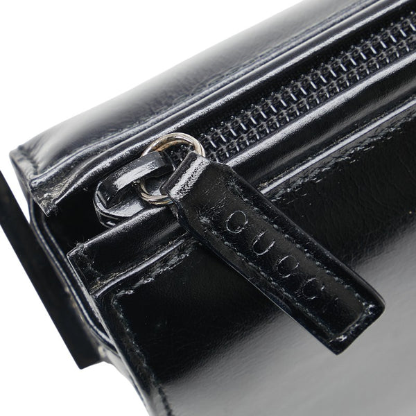 グッチ ハンドバッグ 001 136 ブラック レザー レディース GUCCI 【中古】