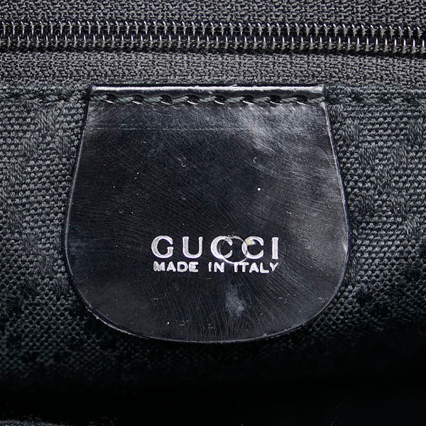 グッチ バンブー ハンドバッグ ショルダーバッグ 2WAY 002.1364.0439 ブラック ブラウン ナイロン レザー レディース GUCCI 【中古】