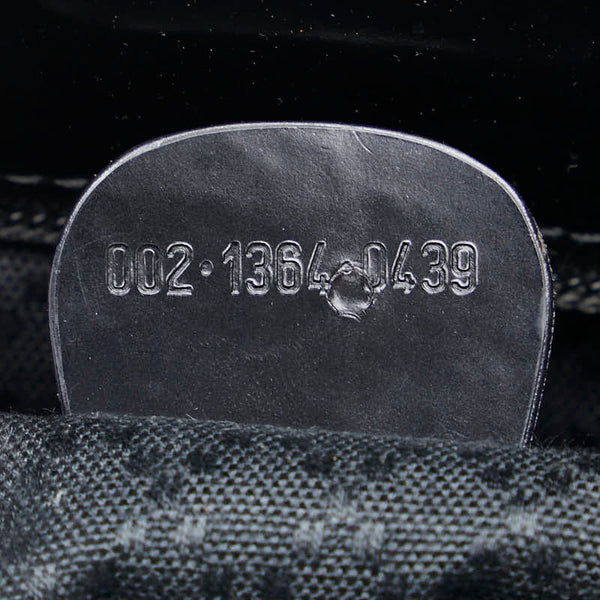 グッチ バンブー ハンドバッグ ショルダーバッグ 2WAY 002.1364.0439 ブラック ブラウン ナイロン レザー レディース GUCCI 【中古】