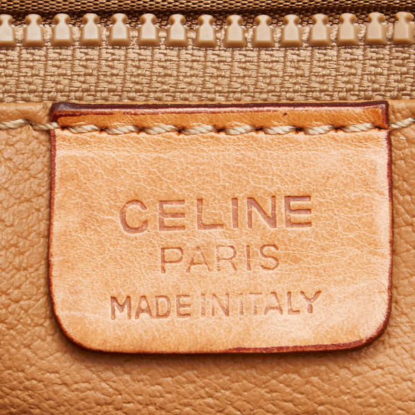 セリーヌ マカダム セカンドバッグ クラッチバッグ ブラウン PVC レザー レディース CELINE 【中古】