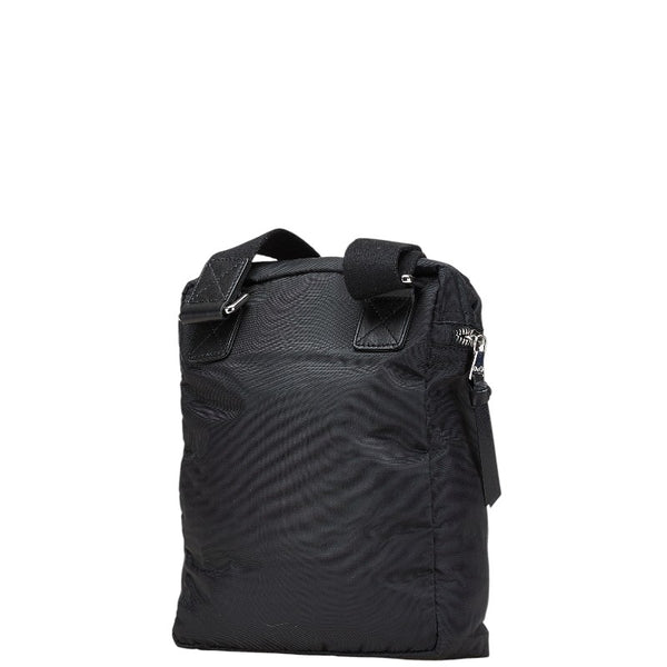 ドルチェアンドガッバーナ ロゴ ショルダーバッグ ブラック ナイロン レディース DOLCE&GABBANA 【中古】