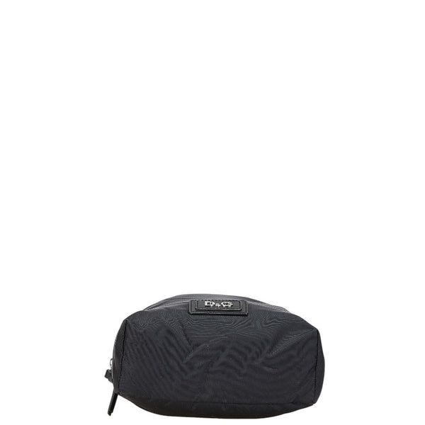 ドルチェアンドガッバーナ ロゴ ショルダーバッグ ブラック ナイロン レディース DOLCE&GABBANA 【中古】