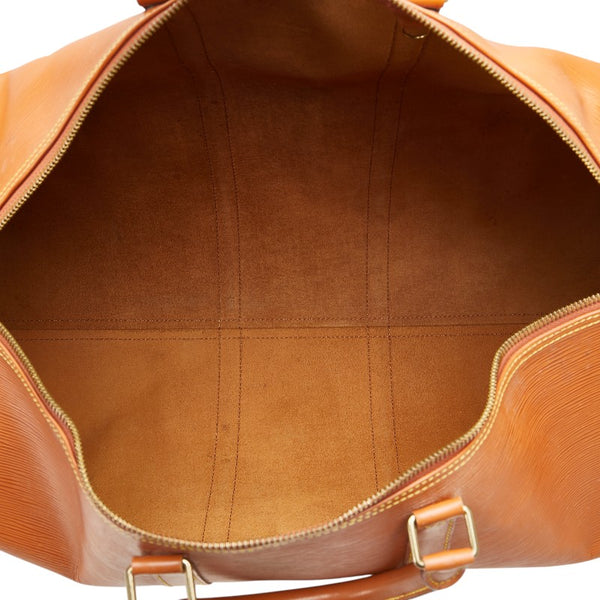 ルイ ヴィトン エピ キーポル55  ボストンバッグ トラベルバッグ M42953 ケニアブラウン レザー レディース LOUIS VUITTON 【中古】