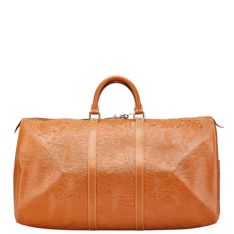 ルイ ヴィトン エピ キーポル55  ボストンバッグ トラベルバッグ M42953 ケニアブラウン レザー レディース LOUIS VUITTON 【中古】