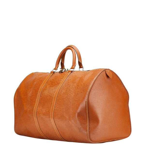 ルイ ヴィトン エピ キーポル55  ボストンバッグ トラベルバッグ M42953 ケニアブラウン レザー レディース LOUIS VUITTON 【中古】