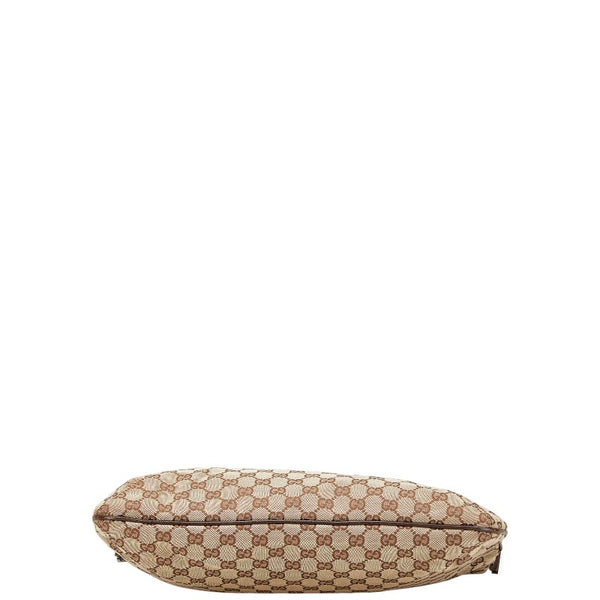 グッチ GGキャンバス トートバッグ ショルダーバッグ 2WAY 122797 ベージュ ブラウン キャンバス レザー レディース GUCCI 【中古】