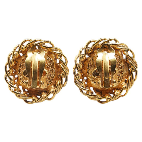 シャネル グリポア イヤリング ゴールド ブルー メッキ レディース CHANEL 【中古】