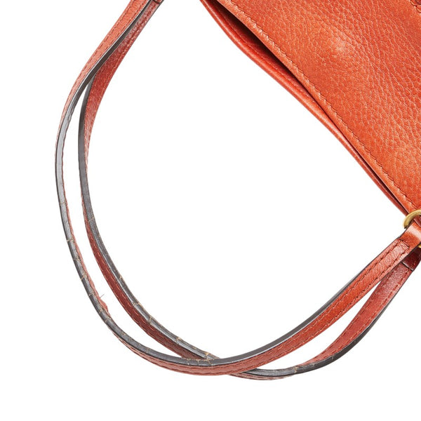 グッチ GGキャンバス バンブー トートバッグ 339000 ベージュ オレンジ キャンバス レザー レディース GUCCI 【中古】