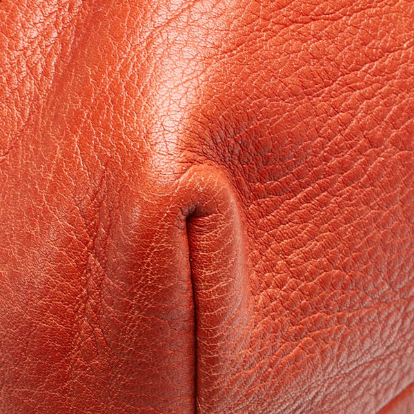 グッチ GGキャンバス バンブー トートバッグ 339000 ベージュ オレンジ キャンバス レザー レディース GUCCI 【中古】