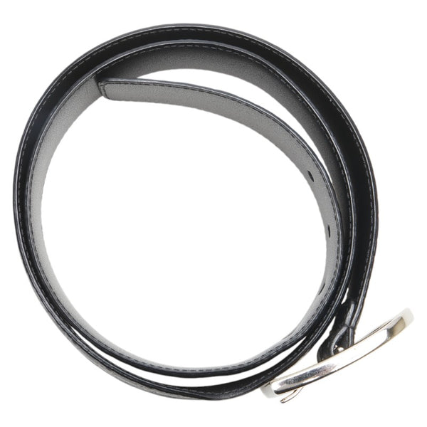 グッチ マイクログッチシマ ベルト 90/36 449716 ブラック シルバー レザー メンズ GUCCI 【中古】