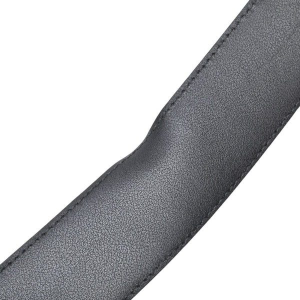 グッチ マイクログッチシマ ベルト 90/36 449716 ブラック シルバー レザー メンズ GUCCI 【中古】