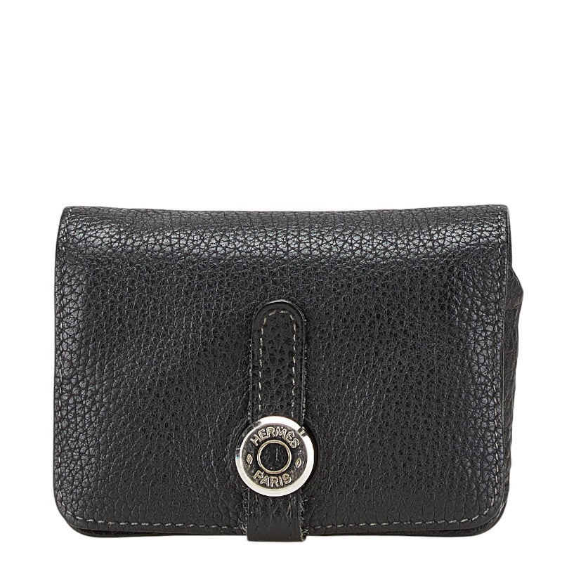エルメス ドゴン コインケース カードケース ブラック トゴ メンズ HERMES 【中古】